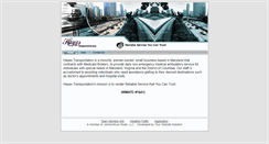 Desktop Screenshot of hayestransportation.com